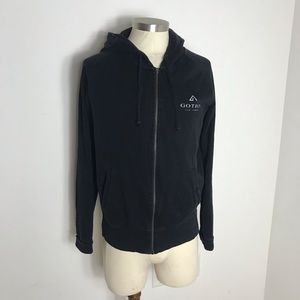 Les Benjamins Black hooded sweatshirt Gotha logo